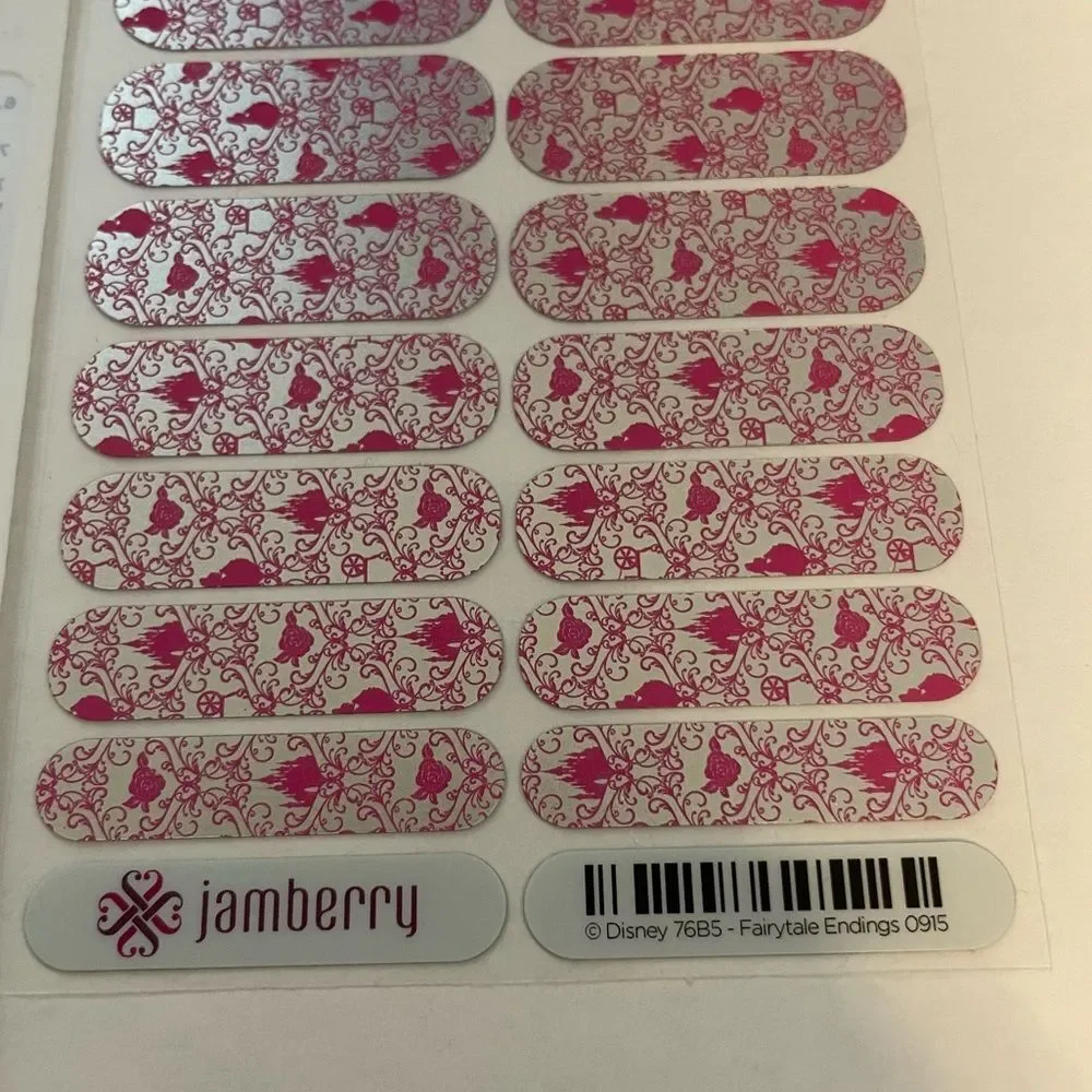 Jamberry Fairytale Endings Sleeping Beauty Full Sheet Nail Wraps 76B5